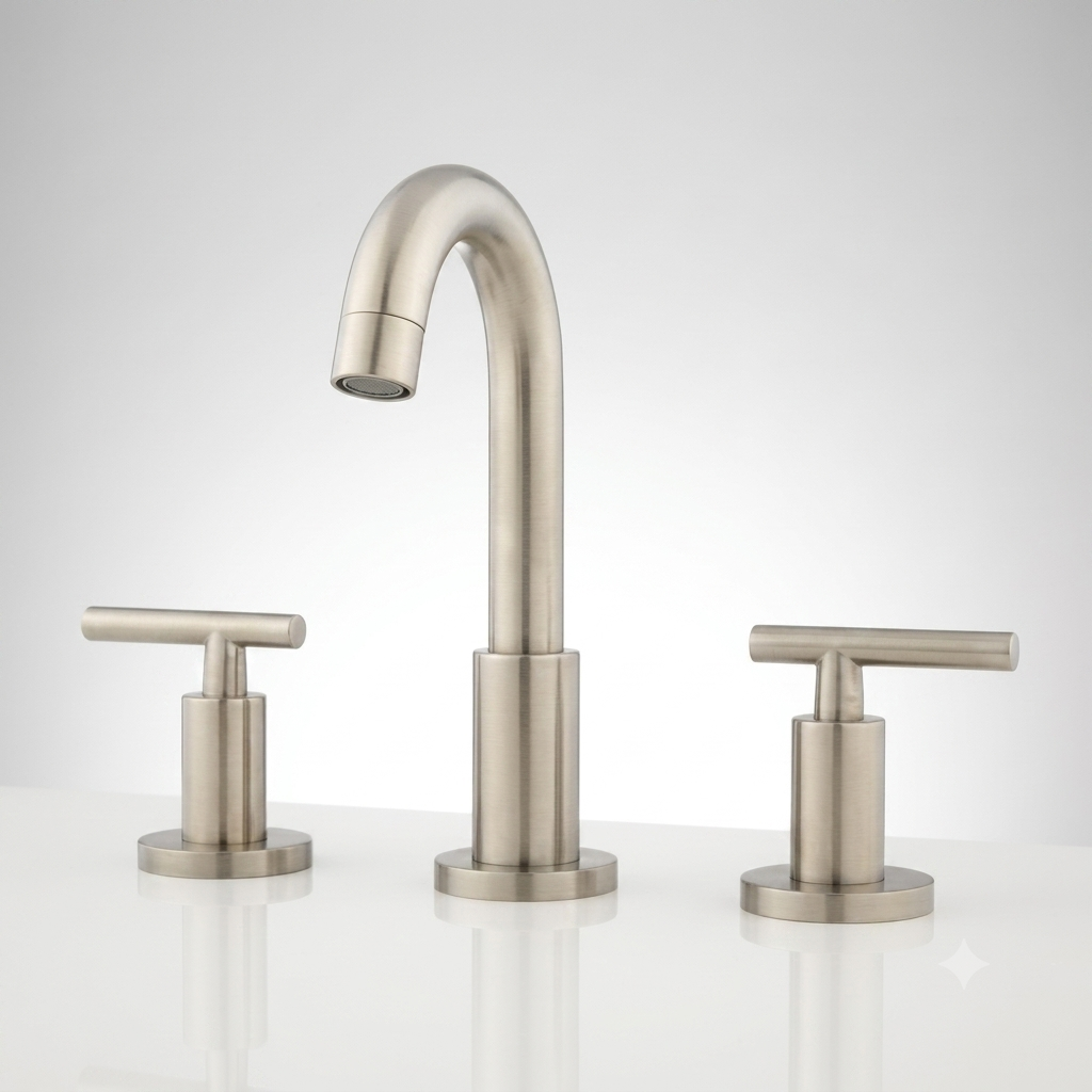 Brushed nickel bathroom faucet in Albany, NY</p>
<p>